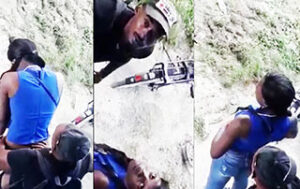 Haitiana sorprendida follando con el motorita