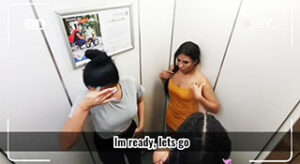 Lesbianas multada teniendo sexo en el ascensor