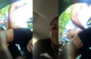 Dominicana dice ahí viene gente y sale corriendo