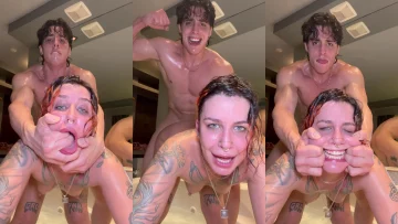 OMG Rough sex in the bathtub with my stepsister