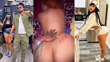 Dominicana La Bonitilla katherine Rapando Con Santana Barber Shop