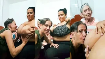 Me Grabo Chupandole Las Tetas A Mi Nieta ‘Nicol Tetona’ Frente de Mama