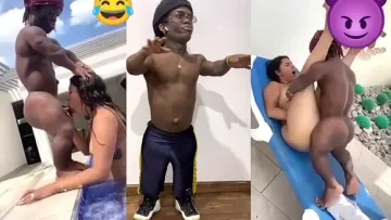 Dominicana Singando Con El Enano Manto En La Piscina