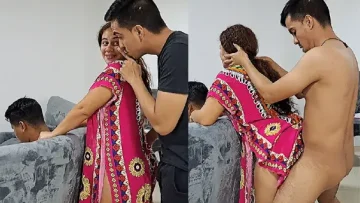 El Amigo de Mi Esposo, Me Le Venta El Vestido Por Detrás para Cogerme