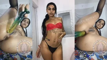 Dominican La Diosa Amaeya Se Mete El Dildo Por EL Culo