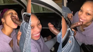 I stopped the car on public street to suck his dick