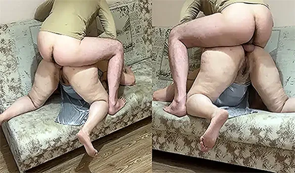 My stepmom needed me to break her ass on the couch