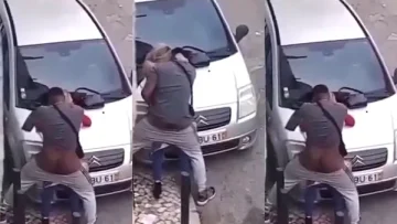 Americano Dandole Fuerte A Una Española En Publico
