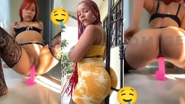 La Dominicana (La Real Planta) Se Viene Montando Su Dildo