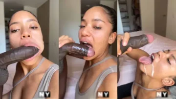 Oh fence, look how she sucks my cock just like it’s Popsicle