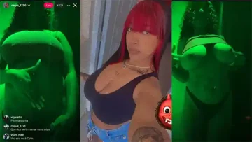 Dominicana bien perra en live para los seguidores